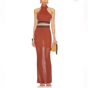 NWT House of Harlow 1960 x Revolve Naomh Crochet Mix Dress size xs